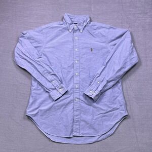 Ralph Lauren Classic Fit Oxford Button Down Shirt Mens 16 1/2 32/33 Blue